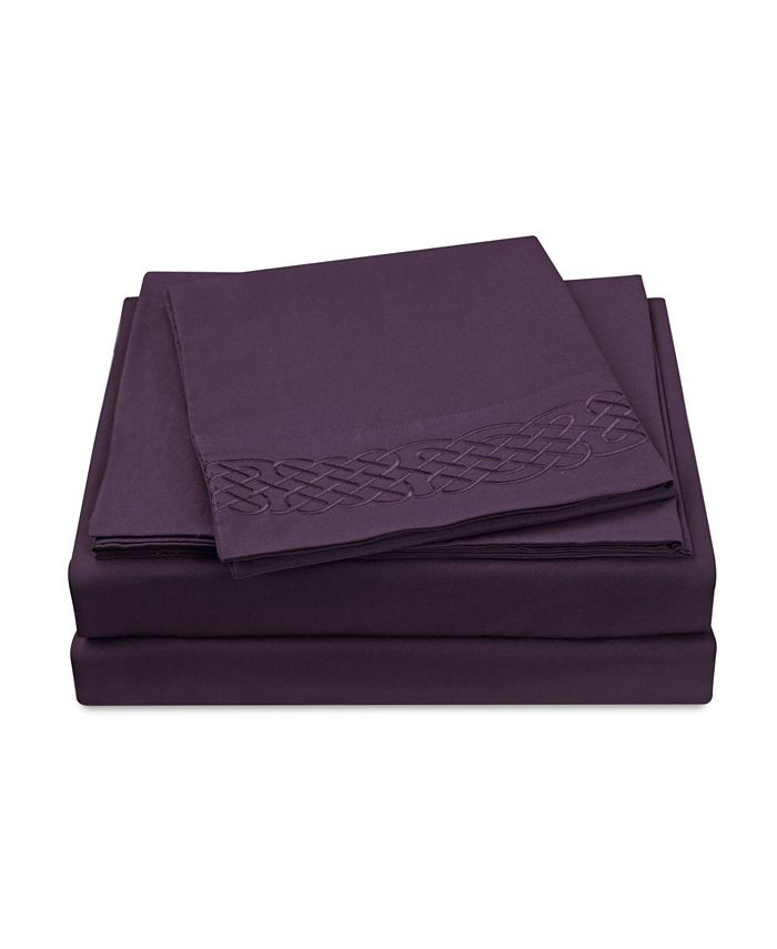 Cathay Home Inc. Love Knot King Sheet Set Macy's