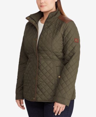 ralph lauren plus size quilted coat