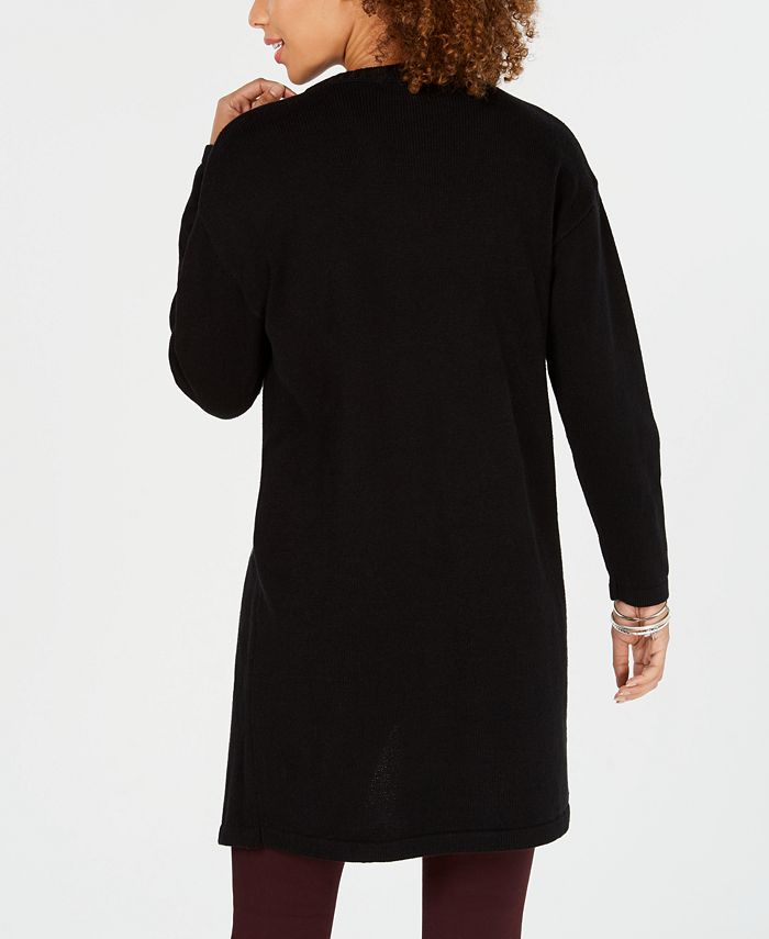 Style & Co Embroidered Sweater Duster Coat, Created for Macy's Macy's