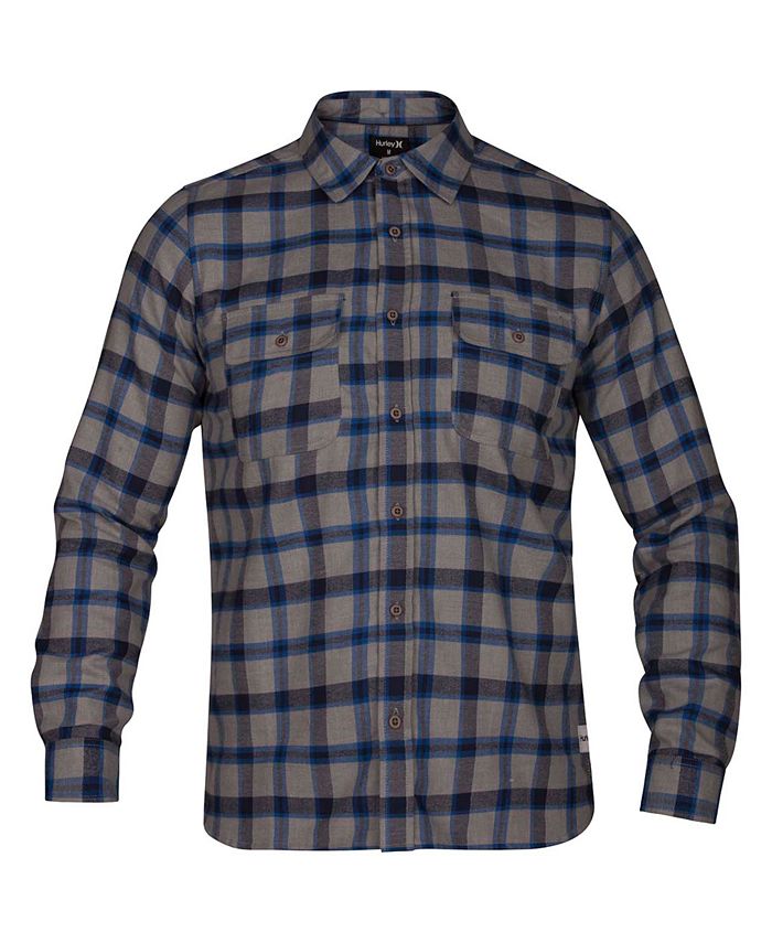 Hurley Men's Plaid Dri-FIT Flannel Shirt & Reviews - Casual Button-Down ...