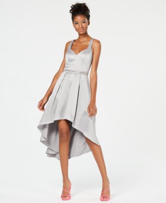 macys silver gown