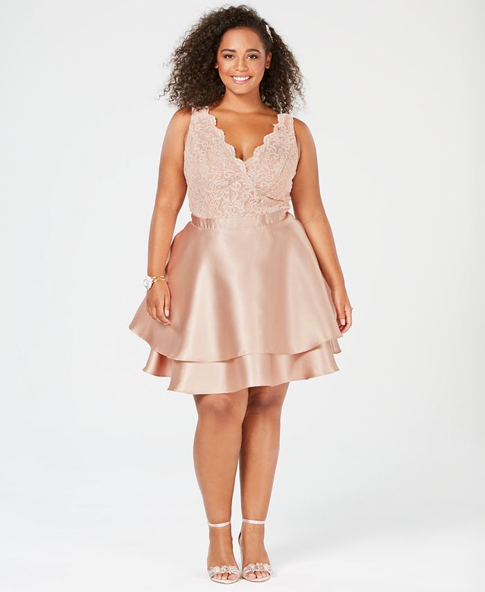 Macy's homecoming dresses plus size sale