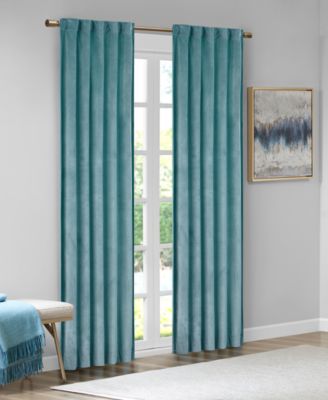 510 Design - Colt 37" x 84" Room Darkening polyester Velvet Rod Pocket/Back Tab Window Panel Pair