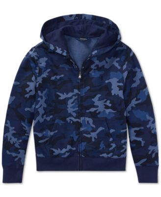 ralph lauren blue camo hoodie