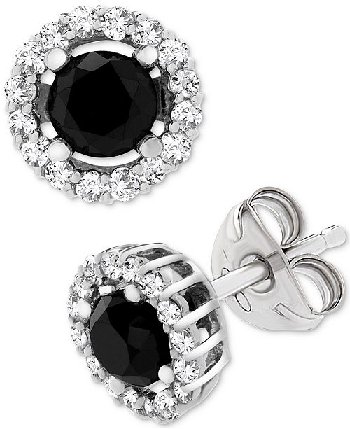 Macy's black earrings clearance