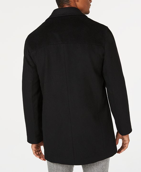 Calvin Klein Men's Wool Cashmere Blend Overcoat & Reviews Coats