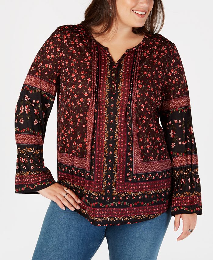 style-co-plus-size-mixed-print-split-neck-top-created-for-macys