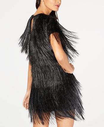 Rachel Zoe Eddy Fringe-Trim Mini Dress - Macy's