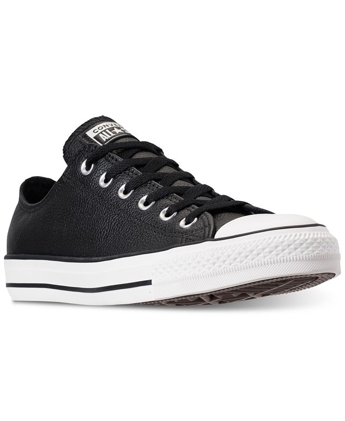 Converse Unisex Chuck Taylor Ox Leather Casual Sneakers from Finish ...