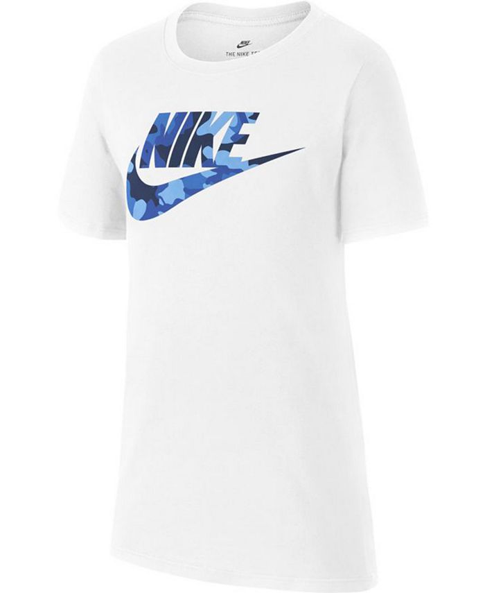 Nike Big Boys Logo-Print Cotton T-Shirt & Reviews - Shirts & Tops ...