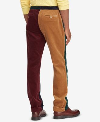 Polo Ralph Lauren Men's Colorblocked Corduroy Classic Fit Stretch Pants ...