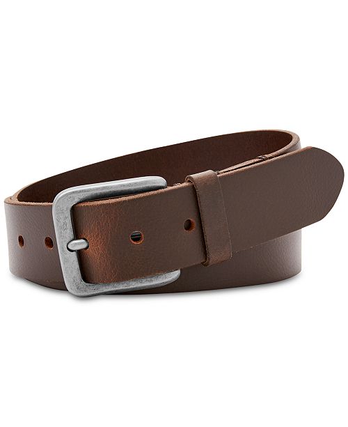 Fossil Men S Otis Casual Leather Belt Reviews All Accessories