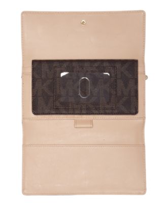 Michael Kors MK Logo Checkbook Wallet