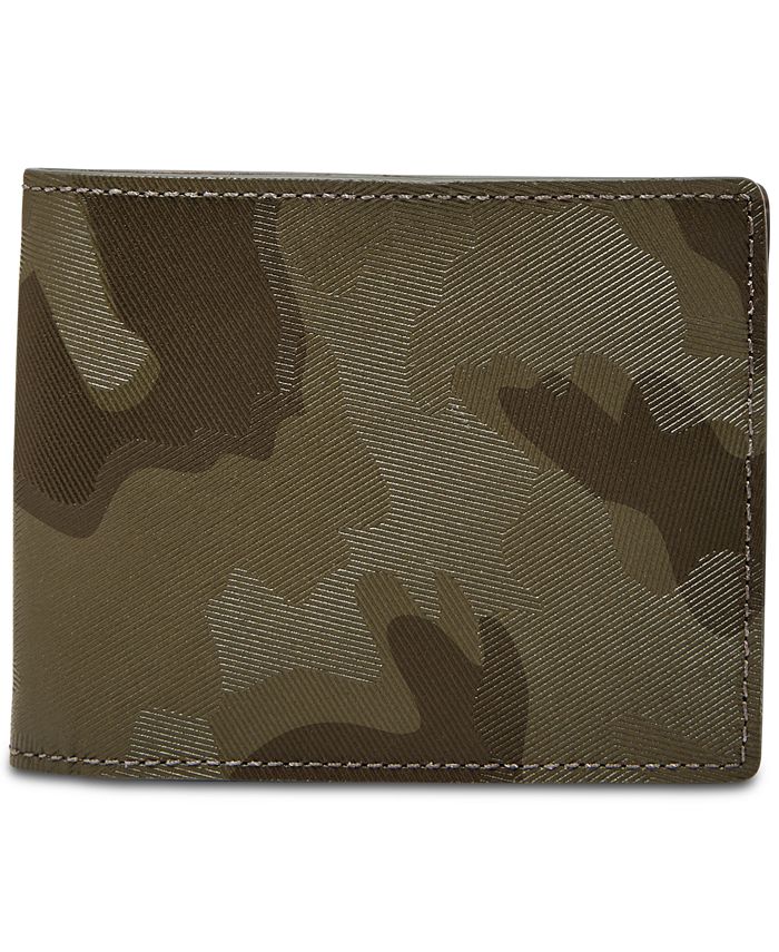 Fossil Men's Jasper Camouflage Flip-ID Wallet - Macy's