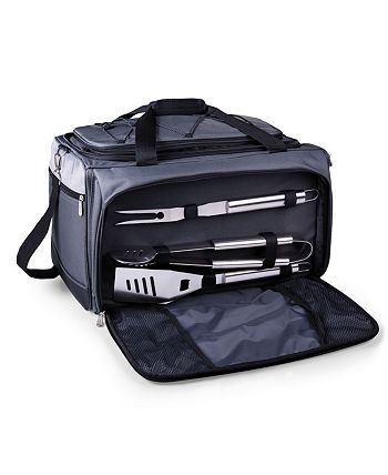 Picnic Time - Buccaneer Portable Charcoal Grill & Cooler Tote
