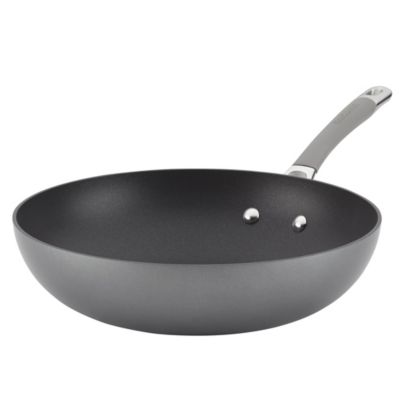 Circulon - Elementum Hard-Anodized Nonstick Stir Fry, 12-Inch, Oyster Gray