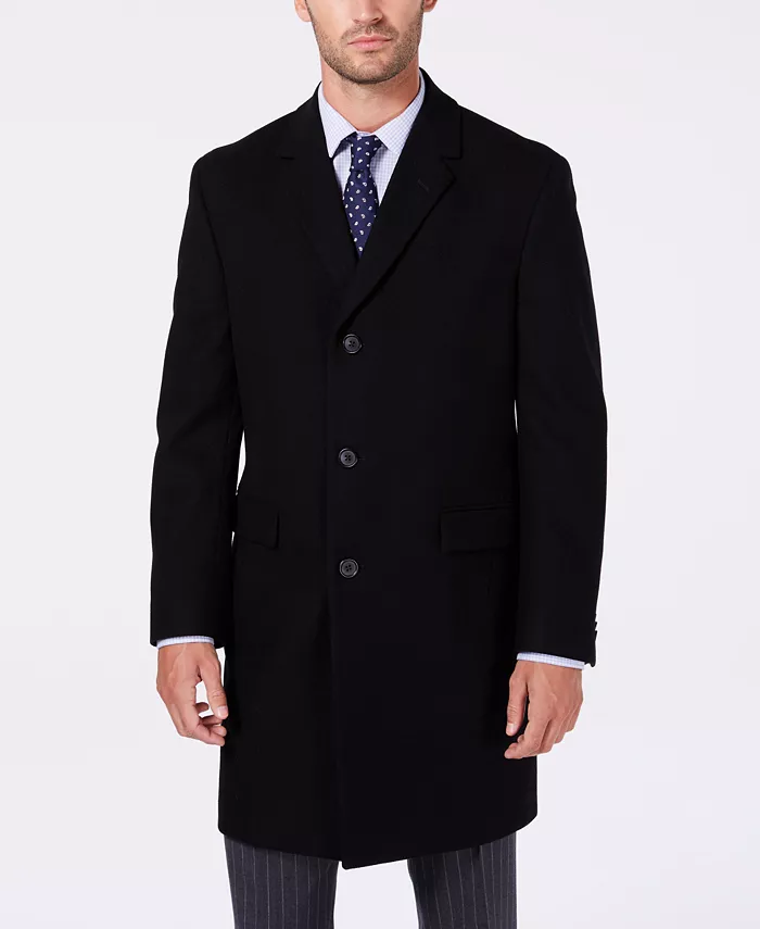 Men's Classic-Fit Batten Overcoat