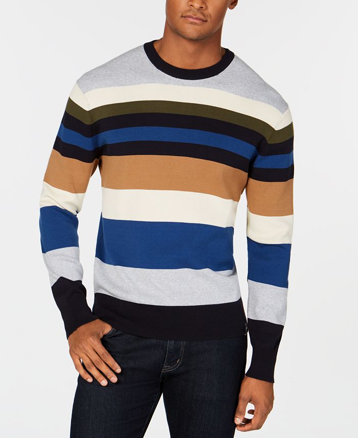 DKNY Men's Striped Sweater - Macy's