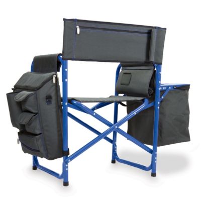 by Picnic Time Blue Fusion Backpack Chair with Cooler
