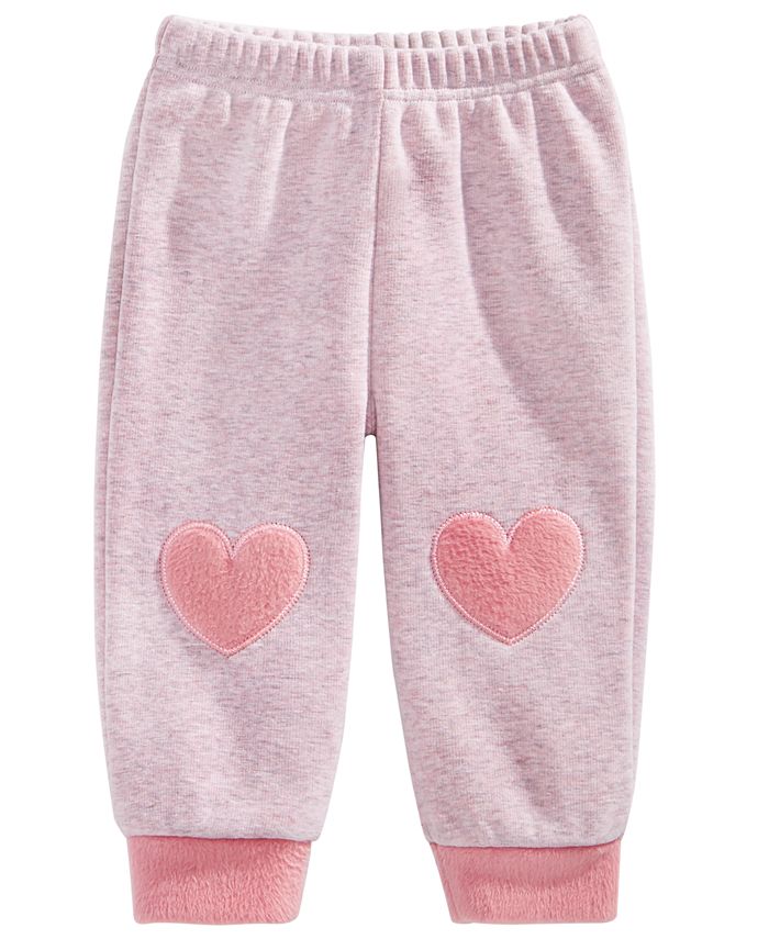 First Impressions Baby Girls Heart Jogger Pants, Created for Macy's Macy's