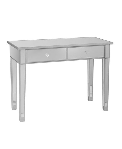 Southern Enterprises Mirage Mirrored 2 Drawer Console Table