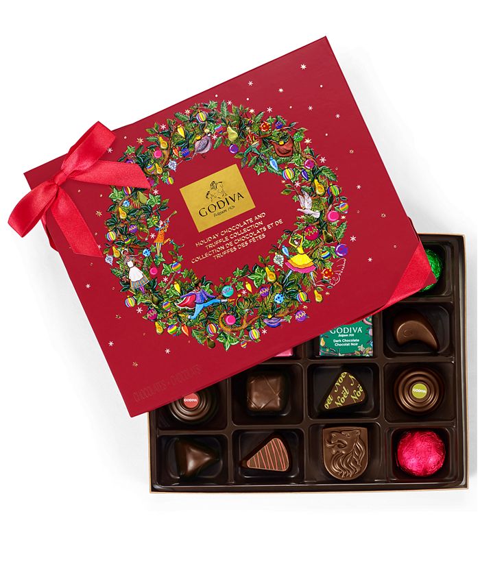 Godiva 16pc. Holiday Chocolate & Truffle Gift Box Macy's