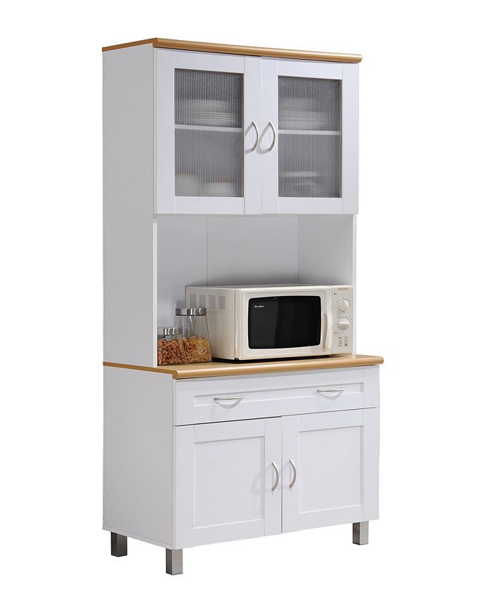 Hodedah Kitchen with Top and Bottom Enclosed Space, 1
