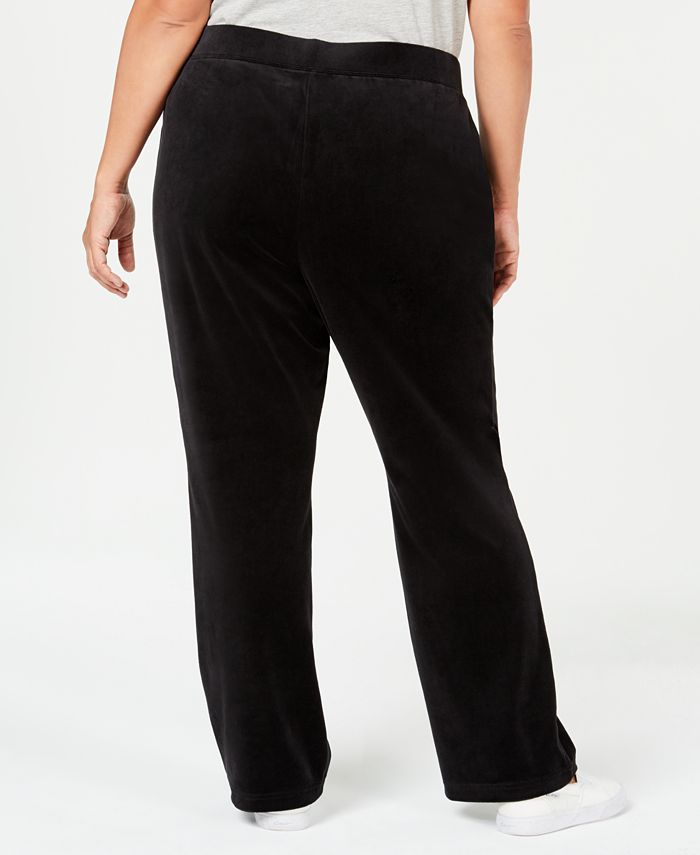 Karen Scott Plus-Size Velour Pull-On Pants, Created for Macy's - Macy's