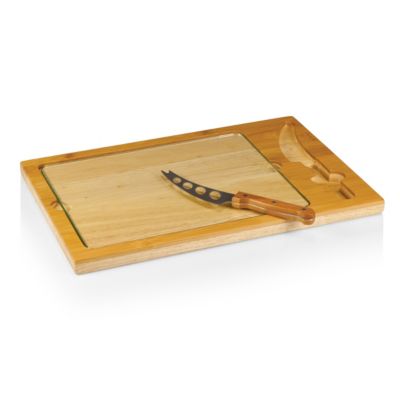 Toscana&reg; by Icon Glass Top Cutting Board & Knife Set