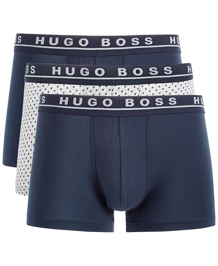 Hugo Boss BOSS Men's 3-Pk. Stretch Trunks - Macy's