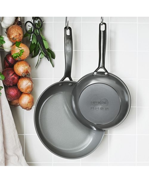 GreenPan New York Pro 8" & 10" Ceramic NonStick Fry Pan Set, Created for Macy's & Reviews
