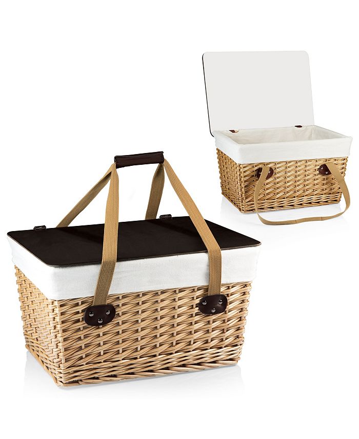 Picnic Time Brown Canasta Grande Wicker Basket Macy's