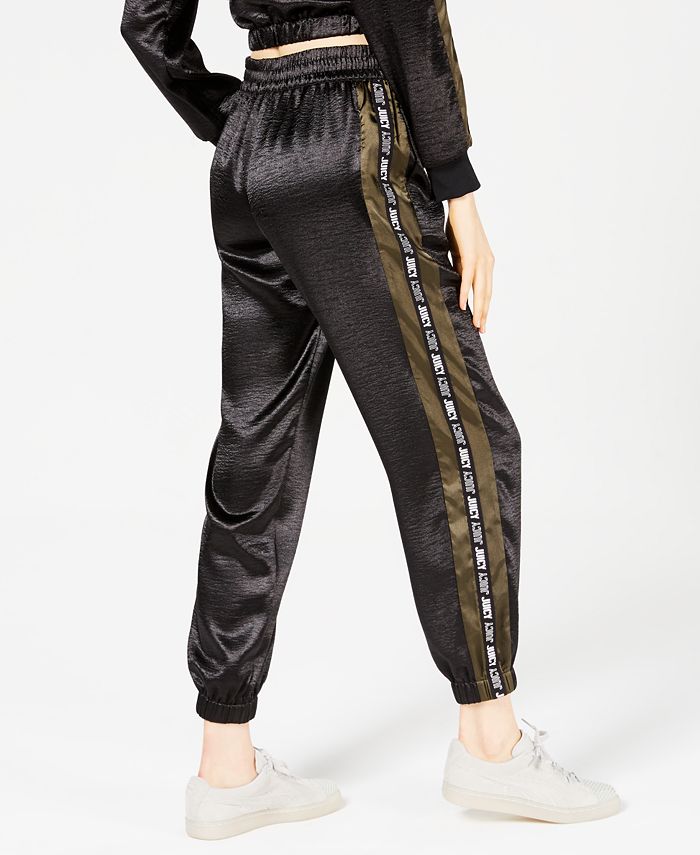 Juicy Couture Satin Graphic Track Pants Macy's