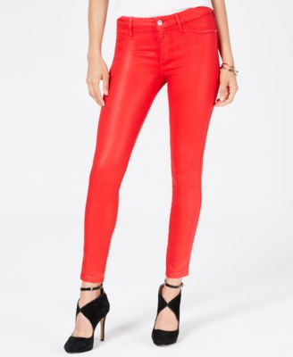 guess coated skinny jeans