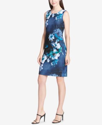 Calvin Klein - Floral-Print Sheath Dress