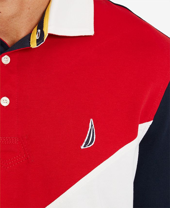 Nautica Men's Big & Tall Classic Fit Embroidered Rugby Shirt Macy's