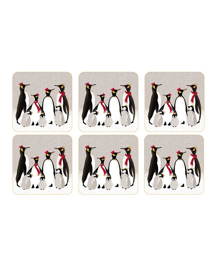 Portmeirion Sara Miller Penguin Set of 6 Coasters Macy's