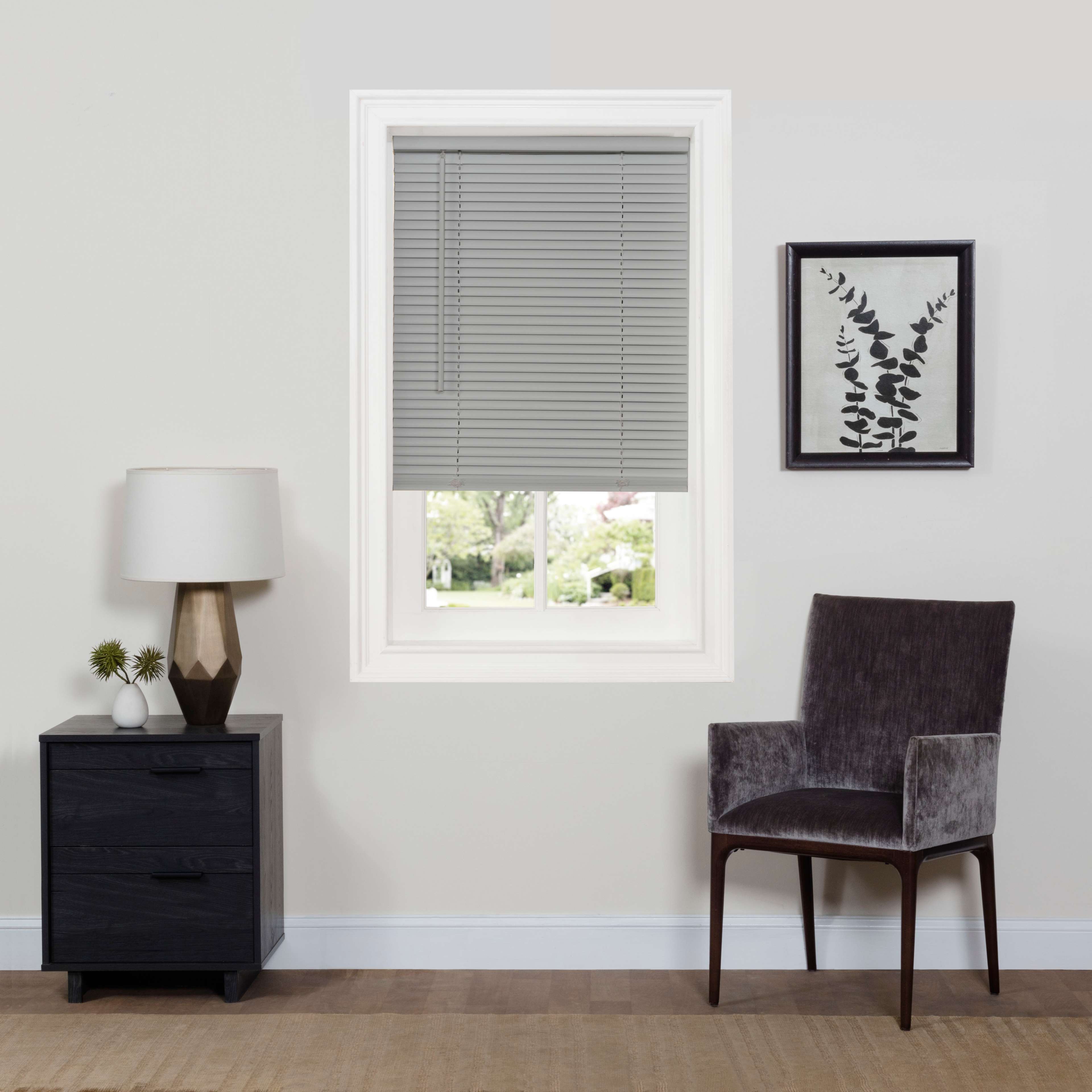 Achim Gii Deluxe SundownCordless Room Darkening 1" Mini Blind, 36" x 64"