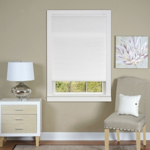 Achim Honeycomb Cellular Cordless Pleated Window Shade, 30" X 64" In White