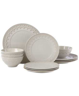 Lenox - Chelse Muse Fleur 12-Pc. Dinnerware Set, Service for 4