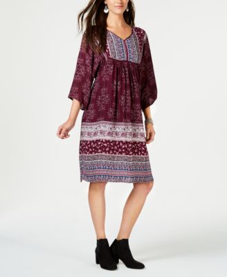 Style & Co - Printed Babydoll Dress