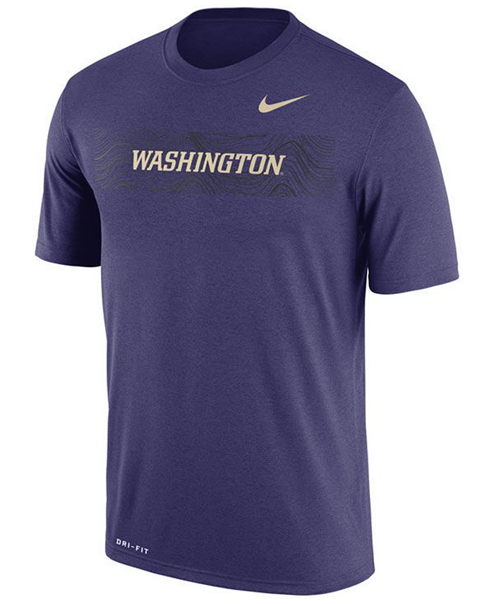Nike Men's Washington Huskies Legend Staff Sideline T-Shirt - Macy's