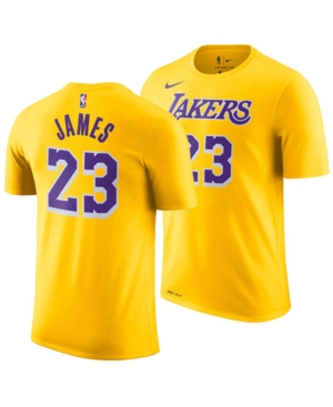 Nike LeBron James Los Angeles Lakers Icon Name & Number T-Shirt, Big Boys (8-20)