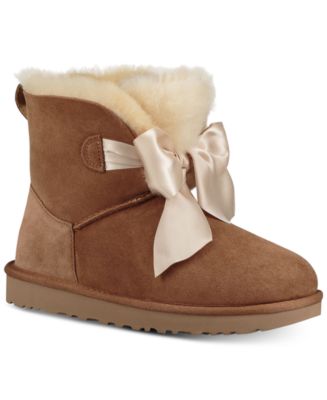 UGG Gita Bow Mini Boot (seal) Women's Pull-on Boots in Brown