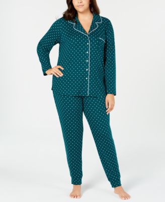 Alfani Super Soft Printed Long-Sleeve Top & Pajama