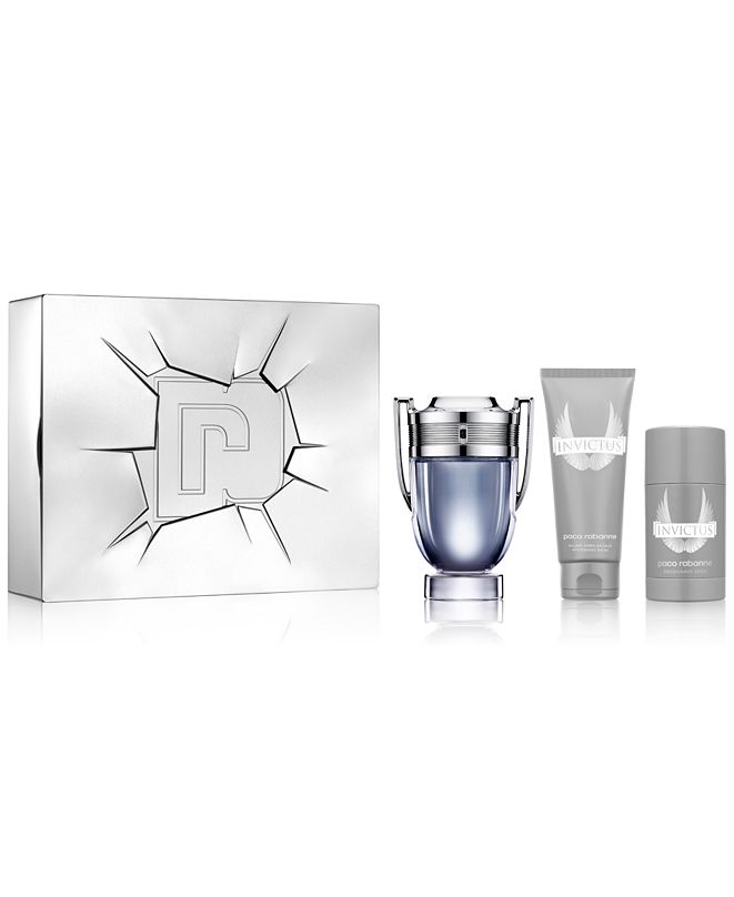 Paco Rabanne Men's 3-Pc. Invictus Gift Set & Reviews - All Perfume ...
