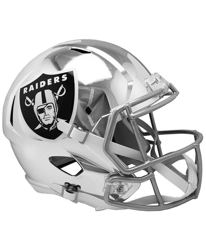 Riddell Oakland Raiders Speed Chrome Alt Replica Helmet - Macy's