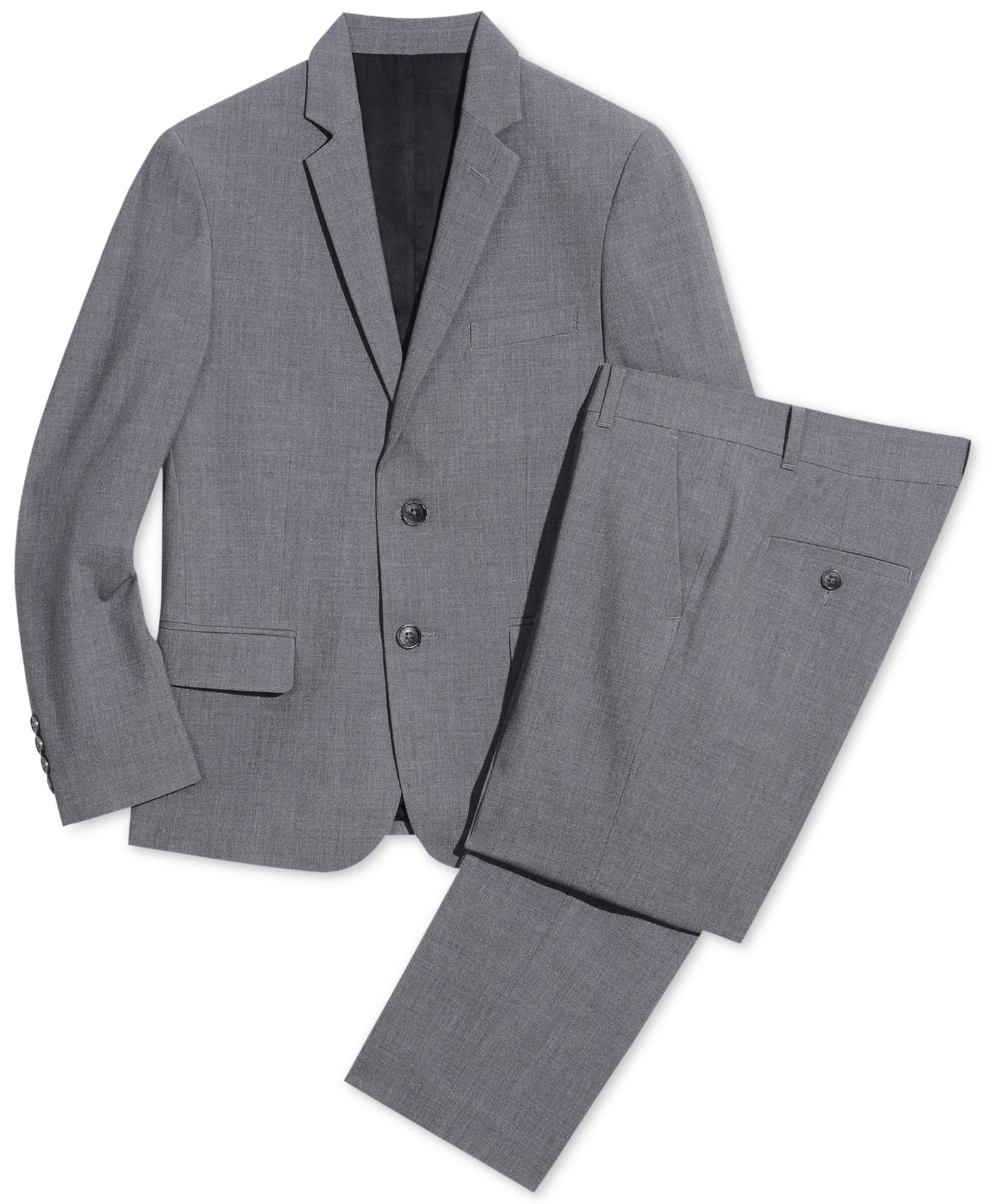 Комплекты Calvin Klein Slim Fit Stretch Suit Separates для мальчиков, цвет: Чёрный — фото 5