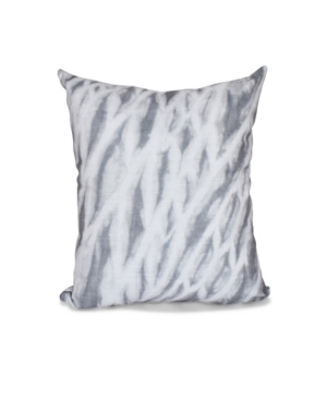 E By Design Shibori Stripe 16 Inch Gray Decorative Abstract Throw Pillow