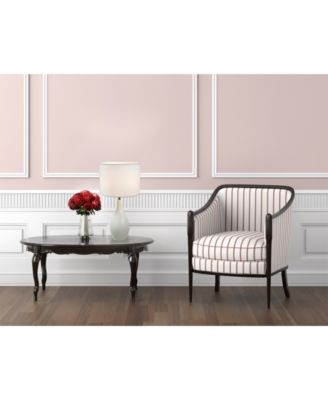 Simple Designs Oval Bowling Pin Base Ceramic Table Lamp